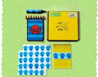 Blues Clues Handy Dandy Inspired Steve Notebook Mini Clues - Josh Notebook - Handy Dandy Notebook