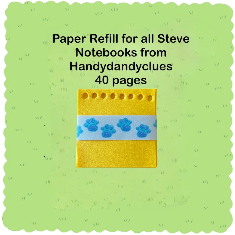 Steve Handy Dandy Notebook Pages Refill 40 Pages Etsy