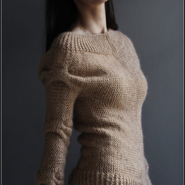 Custom Order Handmade Wool Sweater, Authentic Design Knitwear