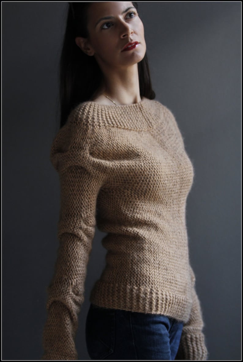 Custom Order Handmade Wool Sweater, Authentic Design Knitwear image 1