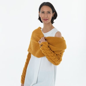 Handmade unique Versatile Must Have Sweater Mustard Custom Made, Pure Australian Handspun Merino image 3