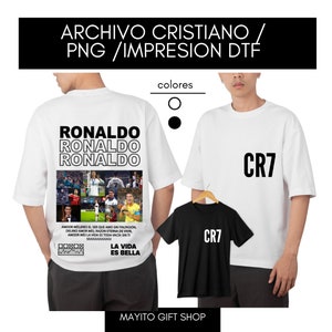 Cristiano Ronaldo / PNG T-Shirt / Dtf Print / Sublimation Design / Fußball / Sofort Download / Only you / CR7