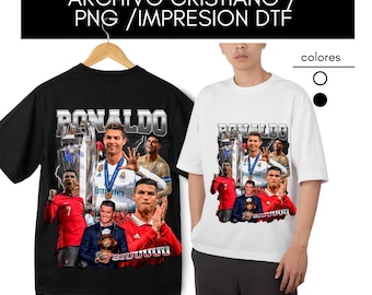 Cristiano Ronaldo / PNG T-shirt / Dtf Print / Sublimation Design / Football / Instant Download /collage / CR7