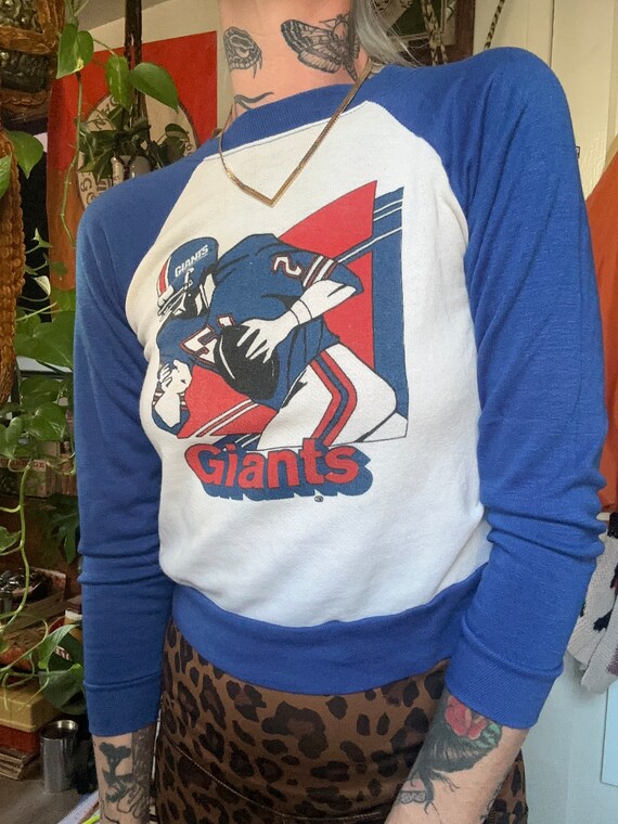 Vintage 70's/80's crewneck raglan/jersey NY Giants