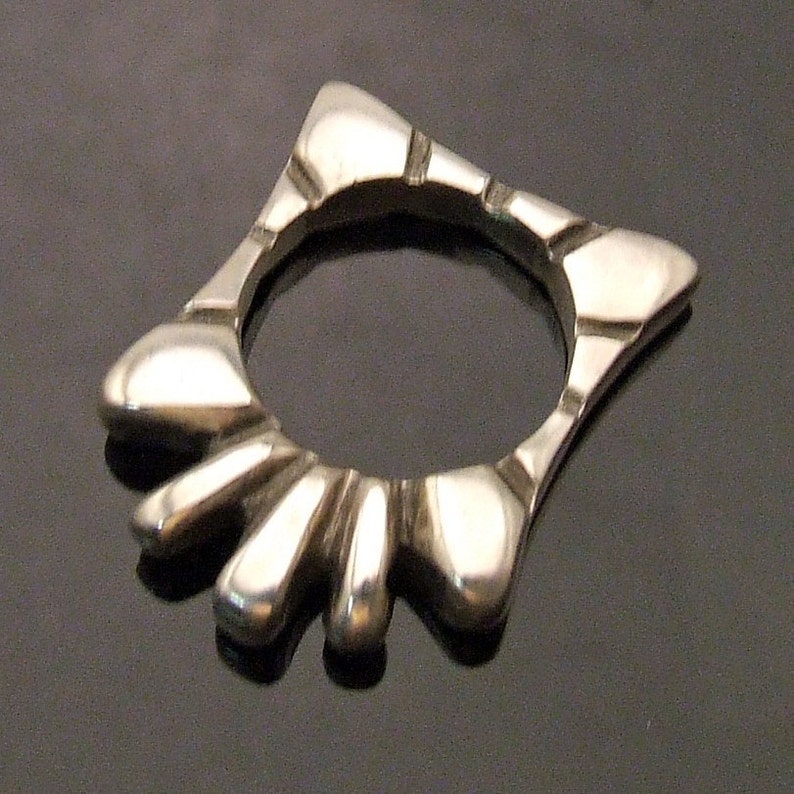 50% off SALE GAUDI RING Hand Sculpted Architectural Ring Cast in Recycled Sterling Silver Limited Edition Unique image 1