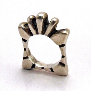 50% off SALE GAUDI RING Hand Sculpted Architectural Ring Cast in Recycled Sterling Silver Limited Edition Unique image 3