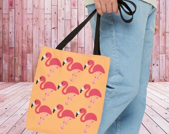 Flamingo Beach Tote Pastel Summer Towel Bag for Pool Blanket Bright Colors for Vacation