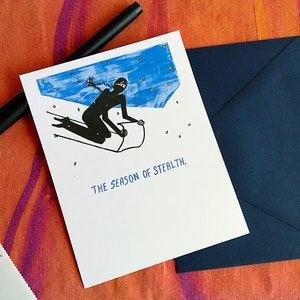 Set of Season of Stealth Ninja holiday card set of five image 1