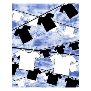 Clothesline Shirts, Art Print image 2