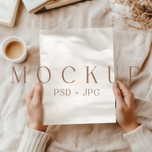 Mockup di giornale vuoto, Mockup di biglietto piegato, Programma di matrimonio di giornale PSD, Mockup di matrimonio, Cronologia di matrimonio, Oggetto intelligente di Mockup di notizie boho