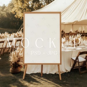 Welcome Sign Mockup,Boho Wedding Poster Mock-up, Elegant Wedding Sign Mockup, Baby Shower Party Sign, Seating Chart Mockup, Event Sign PSD