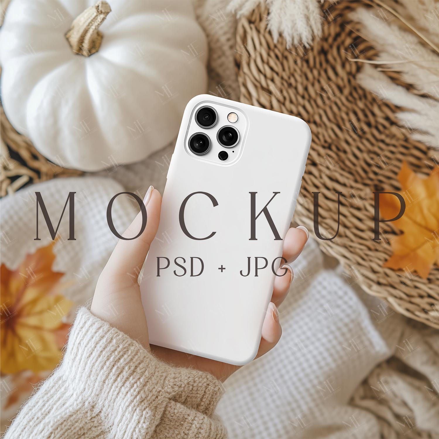 Phone Case Mockup, Autumn iPhone 15 Mockup, Boho Fall Smartphone Case Mockup, Halloween Mockup Phone Case, iPhone Case Mockup, iPhone Mockup