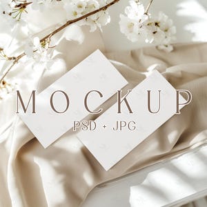 Gift Certificate Mockup, Ticket Card Mockup, Voucher mockup, Double 3x7 Card Mockup PSD, Present Ticket Mock up, Two Event Ticket Mock-ups