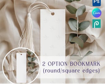 Bookmark Mockup, Blank Bookmark Mockup, Baptism Bookmark Mockup, Baby Shower Bookmark, Boho Bookmark, Stationery Mockup, PSD Smart Object