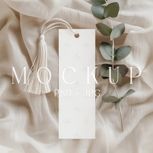 Lesezeichen Mockup, Lesezeichen Mockup, Taufe Lesezeichen Mockup, Babyparty Lesezeichen, Boho Lesezeichen, Briefpapier Mockup, PSD Smart Objekt