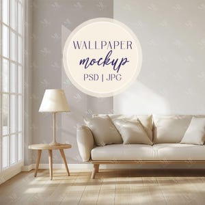 Tapeten-Mockup, Wandbild-Mockup PSD, Boho-Raumwand-Papiermockup, Wand-Innenraummockup PSD, Wandkunst-Mustermockup, Papiermockup JPG