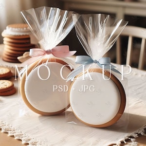 Baby Shower Mockup, Cookie Candy Mockup Label, Gender Reveal Cookies, Twins Biscuit Mockup, Cookie Decor Mockup, Baby Cookie Icing Mockup