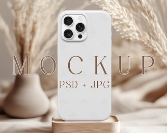 iPhone Case Mockup, Phone Case Mock up, Tough Cases PSD Template