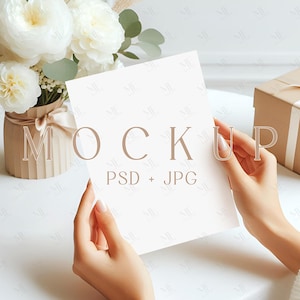 Modelo de convite de casamento, modelo de convite de batismo, modelo de cartão boho 5x7, modelo de cartão dobrado elegante, modelo de cartão de convite em PSD