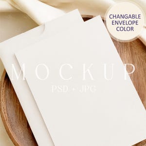 Einladung Mockup 5x7, Grußkarte Mockup, Hochzeitseinladung PostCard Mockup PSD, Baby Shower oder Geburtstagsfeier Einladung Mockup