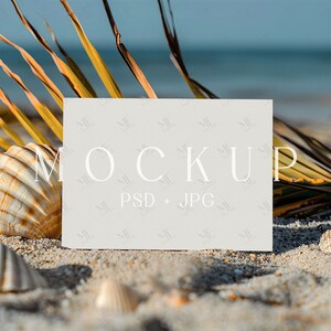 15x18 Karte Mockup, Hochzeit einladen Mockup, Strand Einladung Mockup, Grußkarte Mockup, Sparen Sie das Datum einladen Mockup, Urlaub Party Mockup