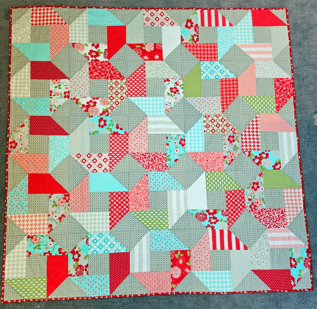 Homemade Throw Quilt - Etsy