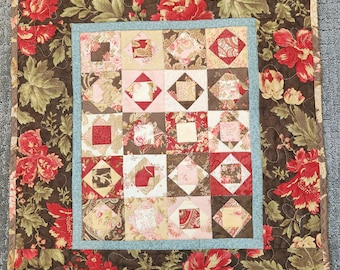 Homemade mini quilt