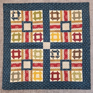 Homemade mini quilt