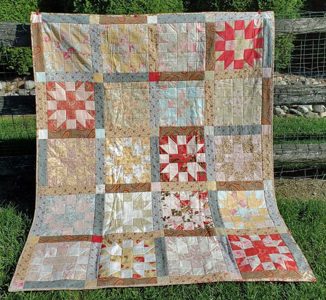 Homemade Throw Quilt - Etsy