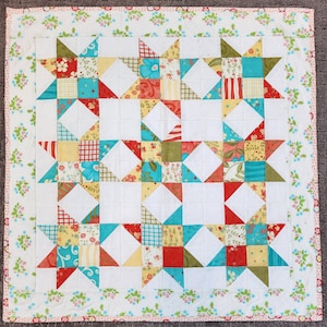 Homemade mini quilt
