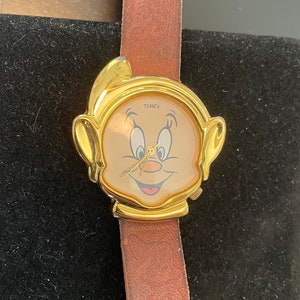 Vintage Disney Schneewittchen und die sieben Zwerge Blöde Timex Uhr