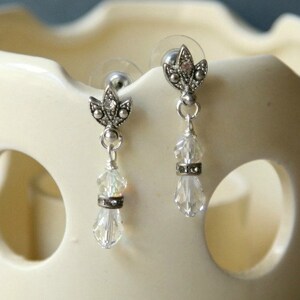 Swarovski Crystal Bridal Earrings Formal Wear Dangle Earrings