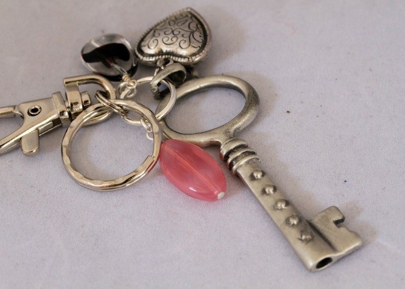 Fun and Funky Large Key Dangle Charm Key Chain Purse Hook Key Etsy