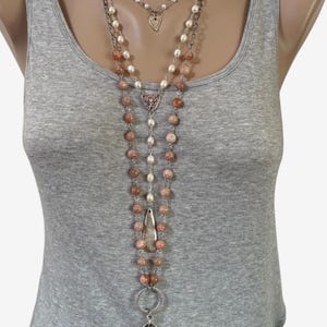 Layered Edelstein Halskette, Blatt Halskette, Herbst Schmuck