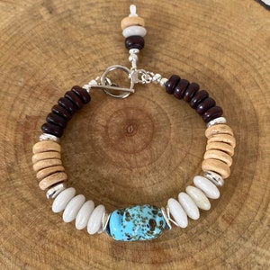 Bohemian Style Mixed Media Bracelet