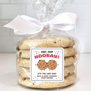 Étiquettes à biscuits Joyeux dernier jour d'école, Étiquettes-cadeaux de fin d'année, Cadeaux pour les vacances d'été, Cadeaux de fin d'année scolaire