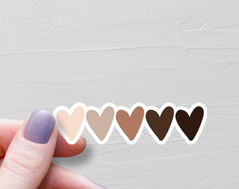 Heart Shades Sticker, Vinyl Stickers, Diversity Stickers, BLM Stickers, Equality Stickers, Water Bottle Stickers, Laptop Stickers - S142
