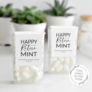 Bonbons menthe, autocollants menthe, bons cadeaux menthe, autocollant personnalisé bonbon menthe