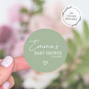 Stickers cadeaux pour baby shower, Stickers de remerciement en vinyle Baby shower, Baby shower pour garçons, baby shower pour filles, neutres en matière de genre, Sticker pour cadeaux de bougies