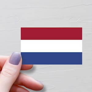 Netherlands Flag Sticker, Vinyl Travel Stickers, Dutch Stickers, World Flags, Water Bottle Sticker, Laptop Decals, Luggage Sticker, F182