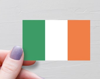 Ireland Flag Sticker, Vinyl Travel Stickers, Irish Stickers, Souvenir Gifts, Water Bottle Sticker, Laptop Decals, Luggage Sticker - F120