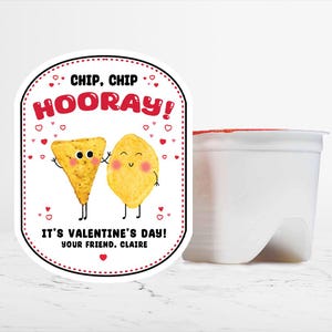 Valentine Chip Labels, Personalized Class Valentines, Preschool Valentines, School Valentines, Kids Valentines, Toddler Valentines Stickers