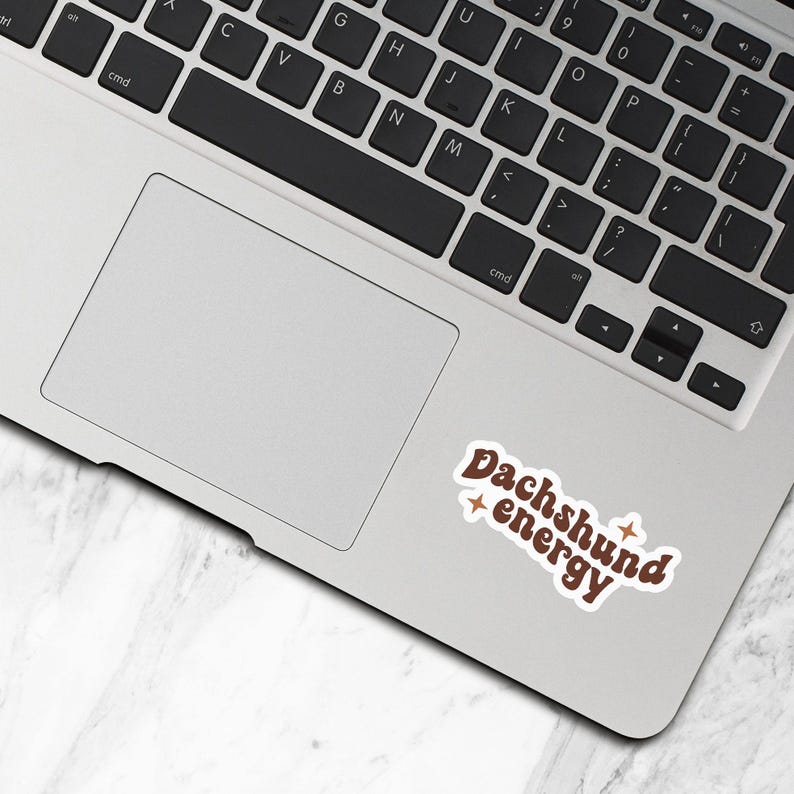 Dachshund Energy Sticker, Vinyl Stickers, Dachshund Stickers, Dachshund Gifts, Dachshund Lover Gifts, Laptop Water Bottle Stickers - S261 image 3