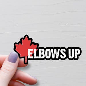 Sticker coudes vers le haut, Stickers en vinyle, Sticker Canada, Sticker Canada, Stickers bouteille d'eau, Stickers Canadian Pride, Support Canada, S1077-1078