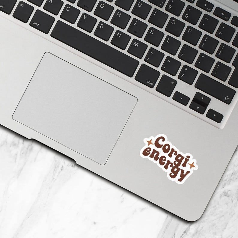 Corgi Energy Sticker, Vinyl Stickers, Corgi Stickers, Corgi Gift, Corgi Lover Gifts, Corgi Mom Gift, Laptop Water Bottle Stickers - S260 image 3
