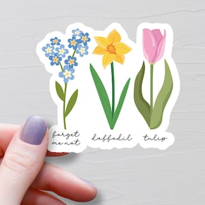 Floral FDT Sticker, Vinyl Stickers, Subtle F Trump Sticker, Anti Trump Sticker, Political Feminist Gifts, Liberal Democrat Stickers - S1086