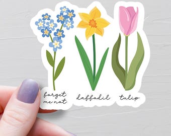 Floral FDT Sticker, Vinyl Stickers, Subtle F Trump Sticker, Anti Trump Sticker, Political Feminist Gifts, Liberal Democrat Stickers - S1086