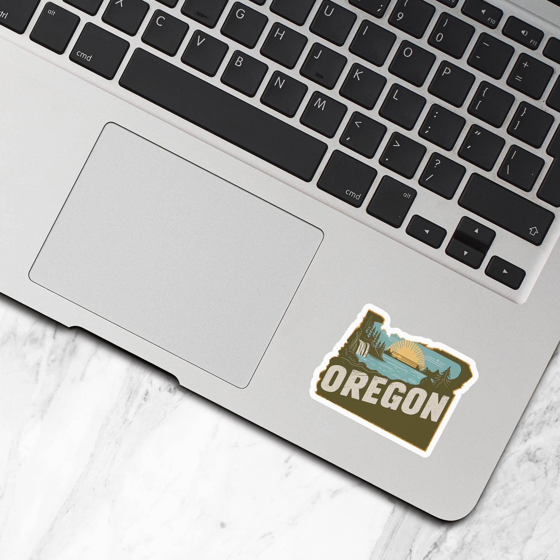 Oregon Sticker, Vinyl Stickers, Travel Stickers, Oregon Map Sticker ...