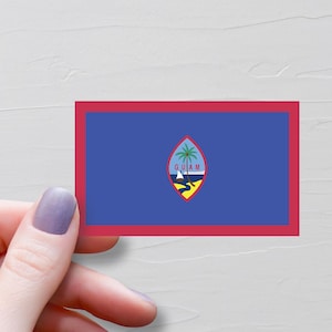 Sticker drapeau de Guam, Stickers de voyage en vinyle, Stickers guamaniens, Sticker bouteille d'eau souvenir, Stickers ordinateur portable, Sticker bagage - F104