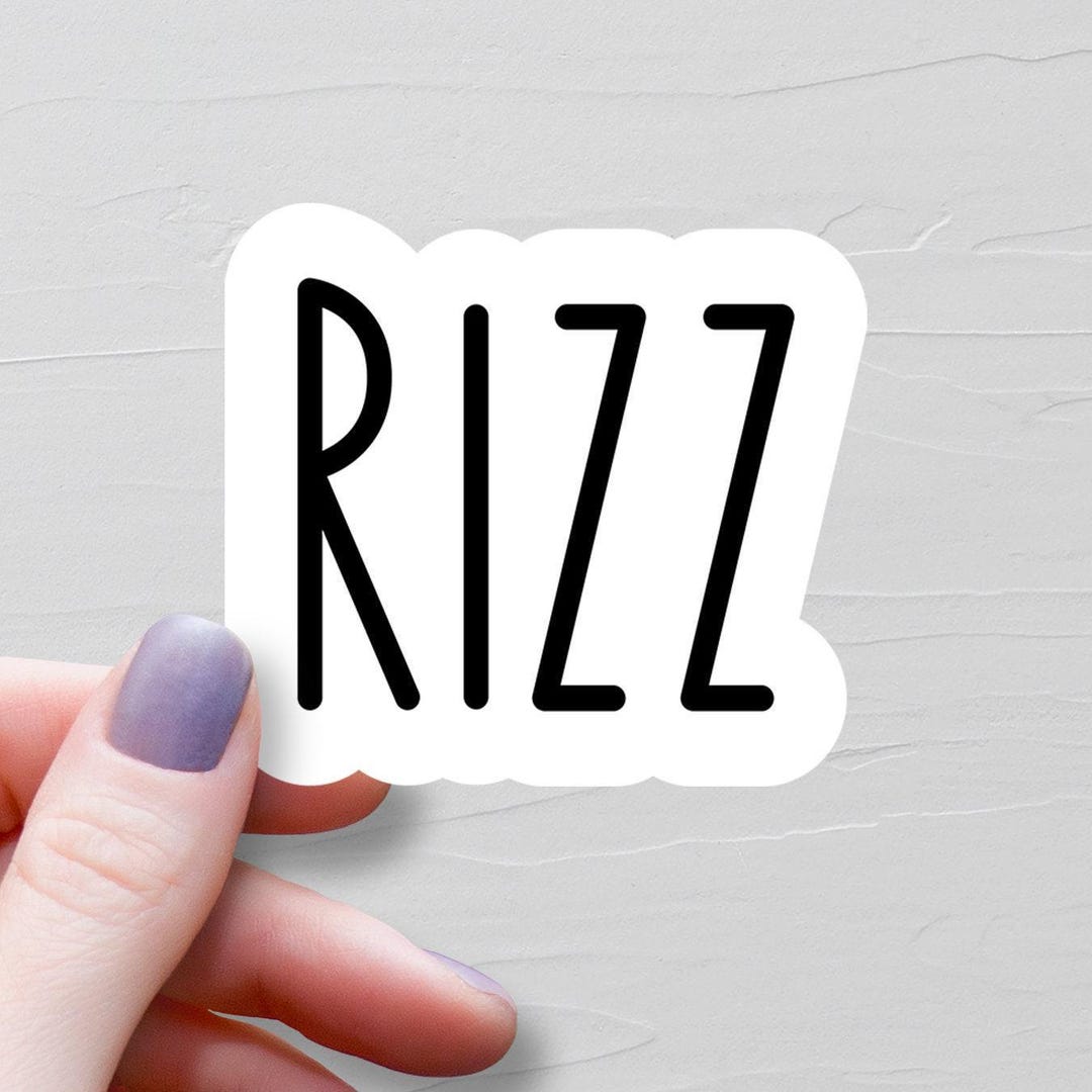 Cool Rizz Sticker Rizz Sticker, Waterproof Vinyl Stickers, Gen Z Stickers, Teen Slang ...